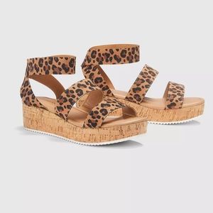 Lane Bryant Dream Cloud Elastic Strap Wedges SZ 9W